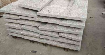 山西芝麻白蘑菇石，自然面