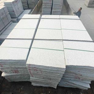 山西芝麻白毛板，石材毛板